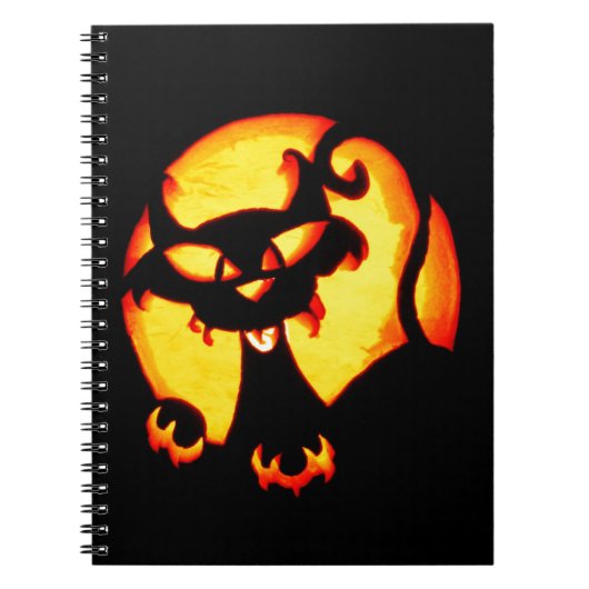 ハロウィンの猫 ノートブック (正面)