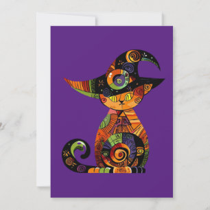 ハロウィンの猫/神秘的/幻想的 シーズンカード