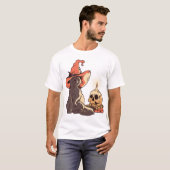 ハロウィンの猫 Tシャツ (正面フル)