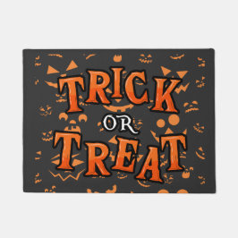 ハロウィンの玄関マット トリック・オア・トリート ドアマット