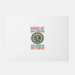 ハロウィンの王様 10月 誕生日 ヴィンテージTシャツ_ ドアマット