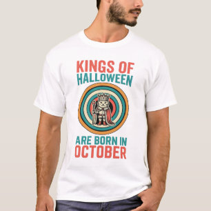 ハロウィンの王様 10月 誕生日 ヴィンテージTシャツ_ Tシャツ