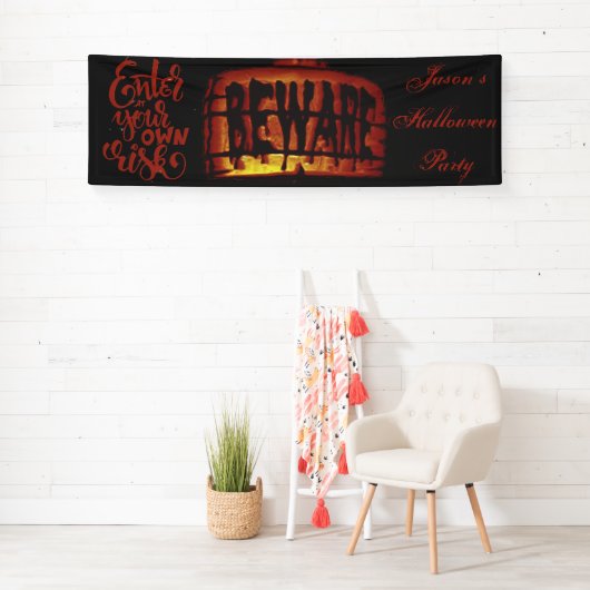 ハロウィンの用心して下さい 横断幕 (インサイチュ)