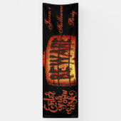 ハロウィンの用心して下さい 横断幕 (縦)