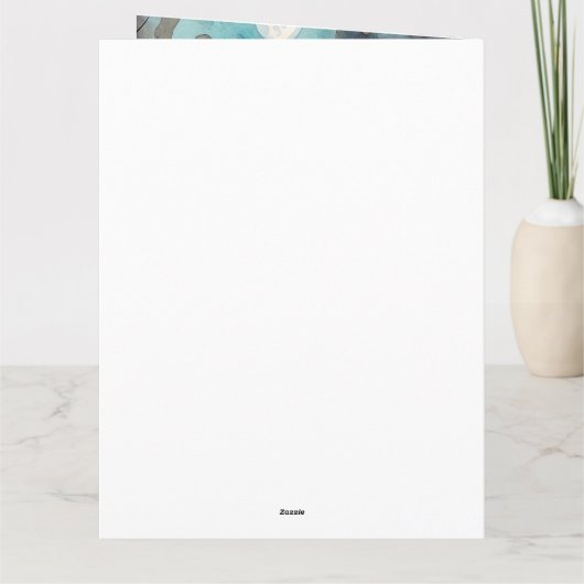 ハロウィンの秋田犬とカボチャの怖い カード (裏面)