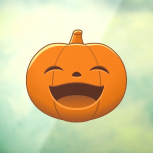 ハロウィンの笑うカボチャ ウィンドウサイン