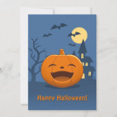 ハロウィンの笑うカボチャ シーズンカード (正面)
