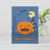 ハロウィンの笑うカボチャ シーズンカード (スタンド正面)