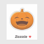 ハロウィンの笑うカボチャ シール (シート)