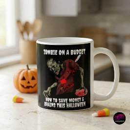 ハロウィンの節約ゾンビ コーヒーマグカップ