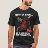 ハロウィンの節約ゾンビ Tシャツ (正面)