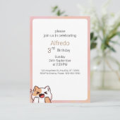 ハロウィンの簡単な誕生日 招待状 (スタンド正面)