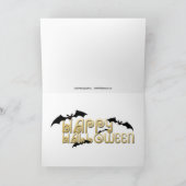 ハロウィンの精神の挨拶状 カード (内部)