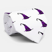 ハロウィンの紫色の魔法使いの帽子 ネクタイ (ロール)
