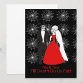 ハロウィンの結婚式招待状はプロダクトをカスタマイズ 招待状 (正面/裏面)