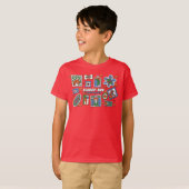 ハロウィンの絵フレームの壁 スクービー・ドゥー Tシャツ (正面フル)