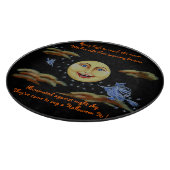 ハロウィンの緩和されたガラスのまな板、魔法使い カッティングボード (角)