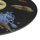 ハロウィンの緩和されたガラスのまな板、魔法使い カッティングボード (角)