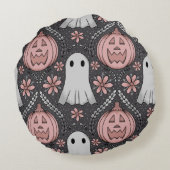 ハロウィンの美しさ ラウンドクッション (裏面)
