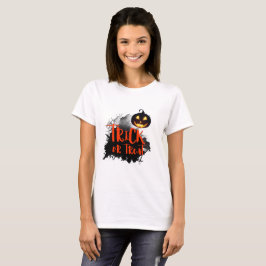 ハロウィンの背景とカボチャ Tシャツ