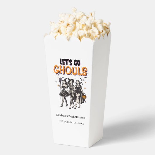 ハロウィンの花嫁お別れパーティー ゴーゴースト フェイバーボックス (はじけた状態)