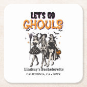 ハロウィンの花嫁お別れパーティー  ゴールに行こう スクエアペーパーコースター (正面)