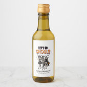 ハロウィンの花嫁お別れパーティー ゴールに行こう ワインラベル (正面)