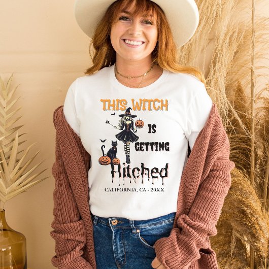 ハロウィンの花嫁のための最後の夜会 この魔女は結婚する Tシャツ