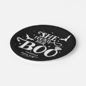 ハロウィンの花嫁の友達が見つかった ペーパープレート (アングル)