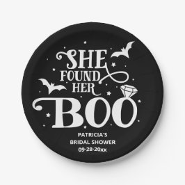 ハロウィンの花嫁シャワーで彼女は恋人を見つけた ペーパープレート