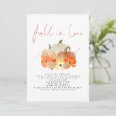 ハロウィンの花飾り グリッター QRコード 愛に落ちる 招待状 (スタンド正面)