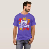 ハロウィンの葉っぱブロワー Tシャツ (正面フル)