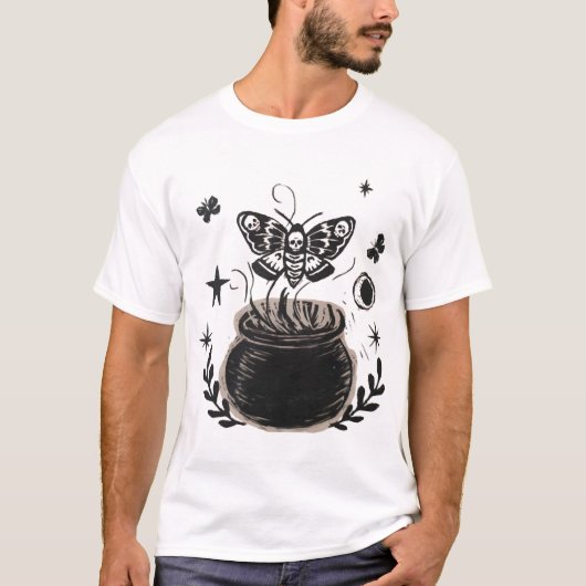 ハロウィンの蝶 Tシャツ (正面)