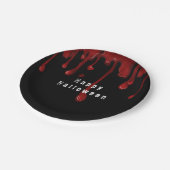 ハロウィンの血が滴る ペーパープレート (アングル)