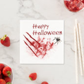ハロウィンの血まみれの傷跡 スタンダードカクテルナプキン (インサイチュ)