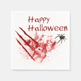 ハロウィンの血まみれの傷跡 スタンダードカクテルナプキン