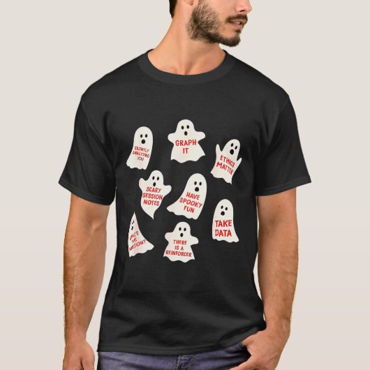 ハロウィンの行動 秋に適用される行動分析  Tシャツ (正面)