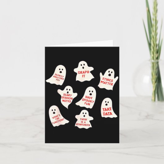 ハロウィンの行動 秋の応用行動分析  カード (正面)
