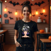 ハロウィンの衣装を愛する女の子美しい トライブレンドＴシャツ
