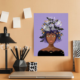 ハロウィンの衣装を愛する女の子美しい ポスター