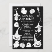 ハロウィンの衣装不気味パーティーを手に入れよう 招待状 (正面)