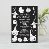 ハロウィンの衣装不気味パーティーを手に入れよう 招待状 (スタンド正面)