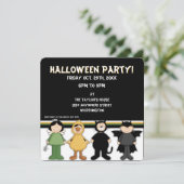 ハロウィンの衣装 子供のハロウィンパーティーの招待状 招待状 (スタンド正面)