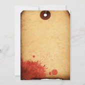 ハロウィンの衣裳のコンテストの役人の投票用紙 カード (裏面)