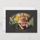 ハロウィンの衣裳の誕生会 招待状 (裏面)