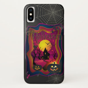 ハロウィンの装飾品トリート/トリックモンスター iPhone X ケース