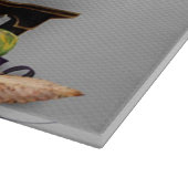 ハロウィンの装飾的なガラスまな板 カッティングボード (角)