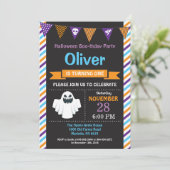 ハロウィンの誕生日のパーティの招待状 招待状 (スタンド正面)