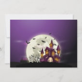 ハロウィンの誕生日のパーティの招待状 招待状 (裏面)