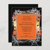 ハロウィンの誕生日の強打の衣裳のパーティー 招待状 (正面/裏面)